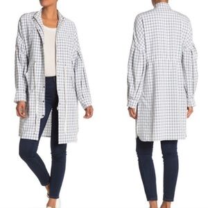 English Factory Gingham Balloon Sleeve Jacket NWT